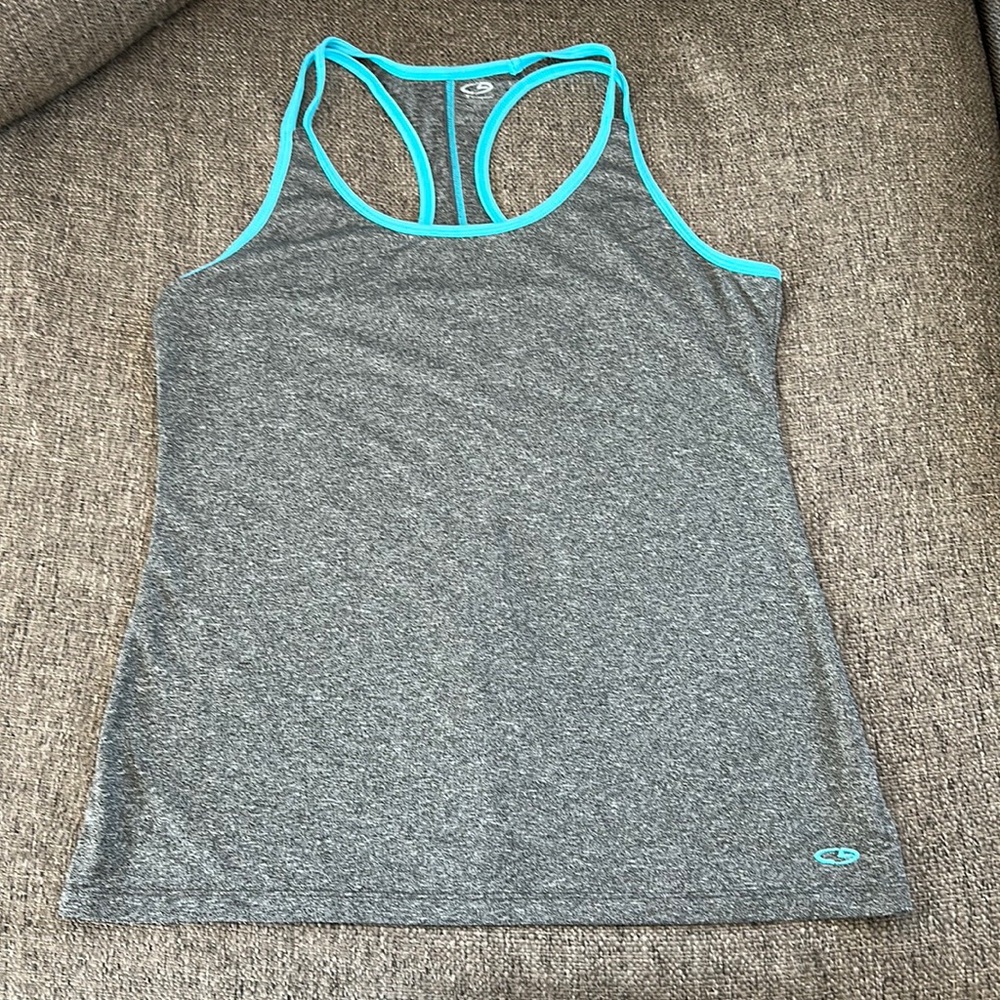 C9 by Champion Women’s Gray Performance Racerback Tank Size Medium
